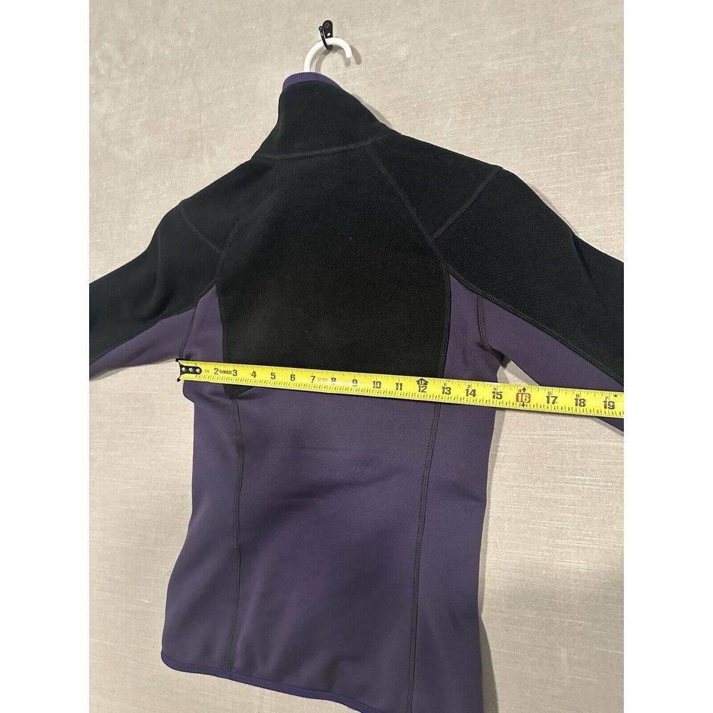 Patagonia Women's Piton Hybrid Fleece Polartec Full Zip Jacket Black Purple XS‎ - Picture 7 of 8
